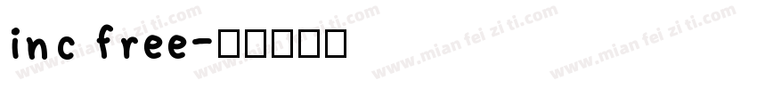 inc free字体转换
